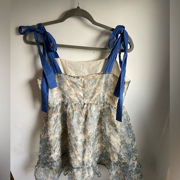 Mittoshop Floral Tea Party Dainty Fairy Babydoll Dress NWT Large - Picture 3 of 5
